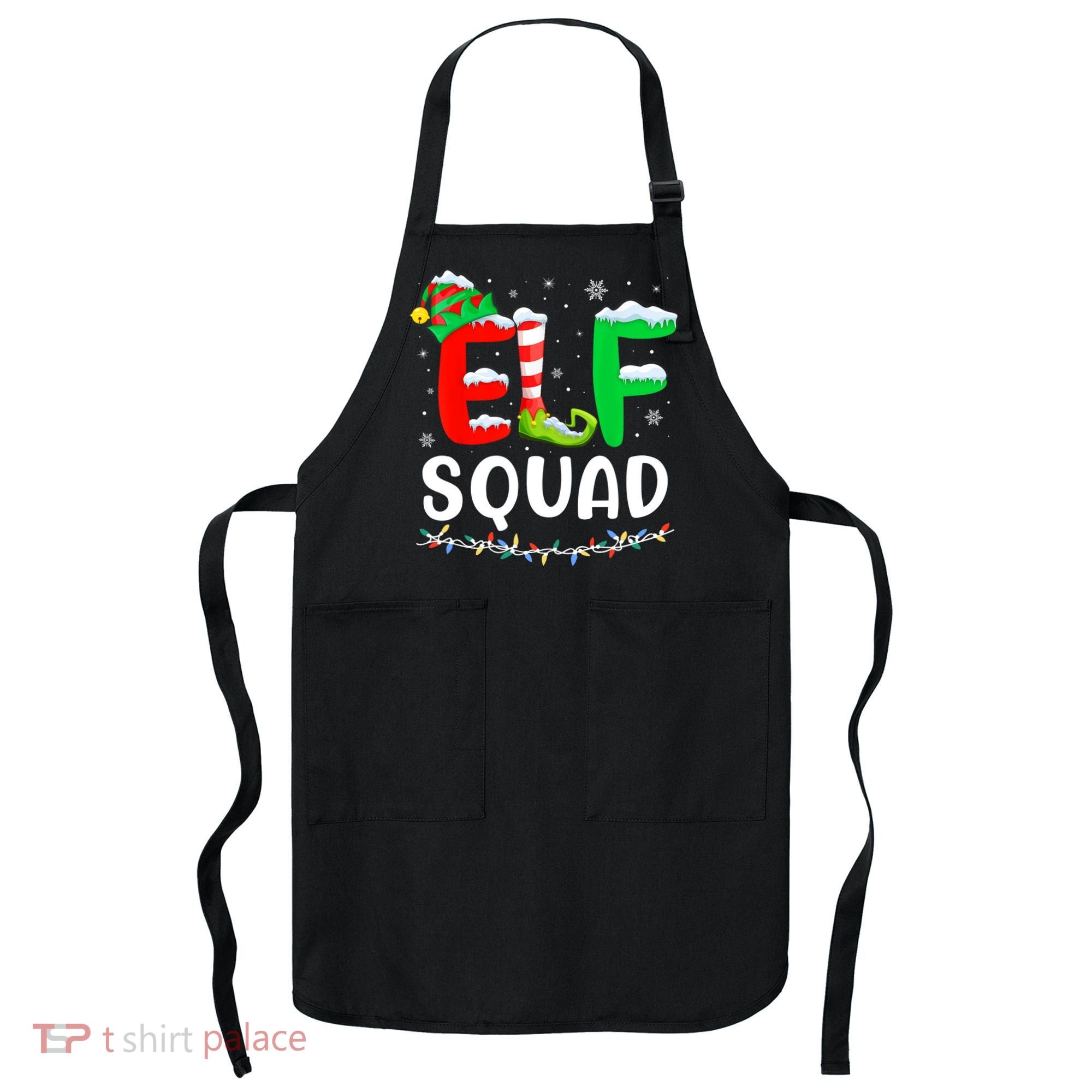 Elf Squad Christmas Festive Holiday Apron