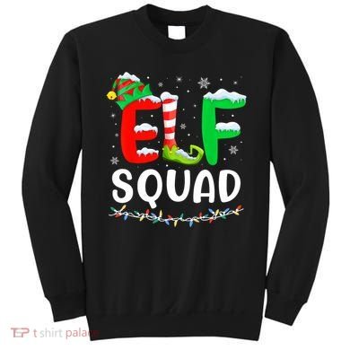 Elf Squad Christmas Festive Holiday Sweatshirt