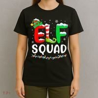 Elf Squad Christmas Festive Holiday T-Shirt thumb 4