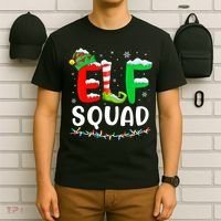 Elf Squad Christmas Festive Holiday T-Shirt thumb 6