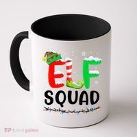 Elf Squad Christmas Festive Holiday Coffee Mug thumb 0