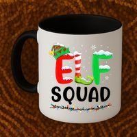 Elf Squad Christmas Festive Holiday Coffee Mug thumb 2