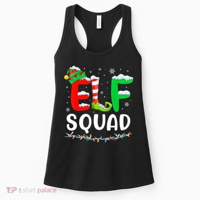 Elf Squad Christmas Festive Holiday Women's Tank Top