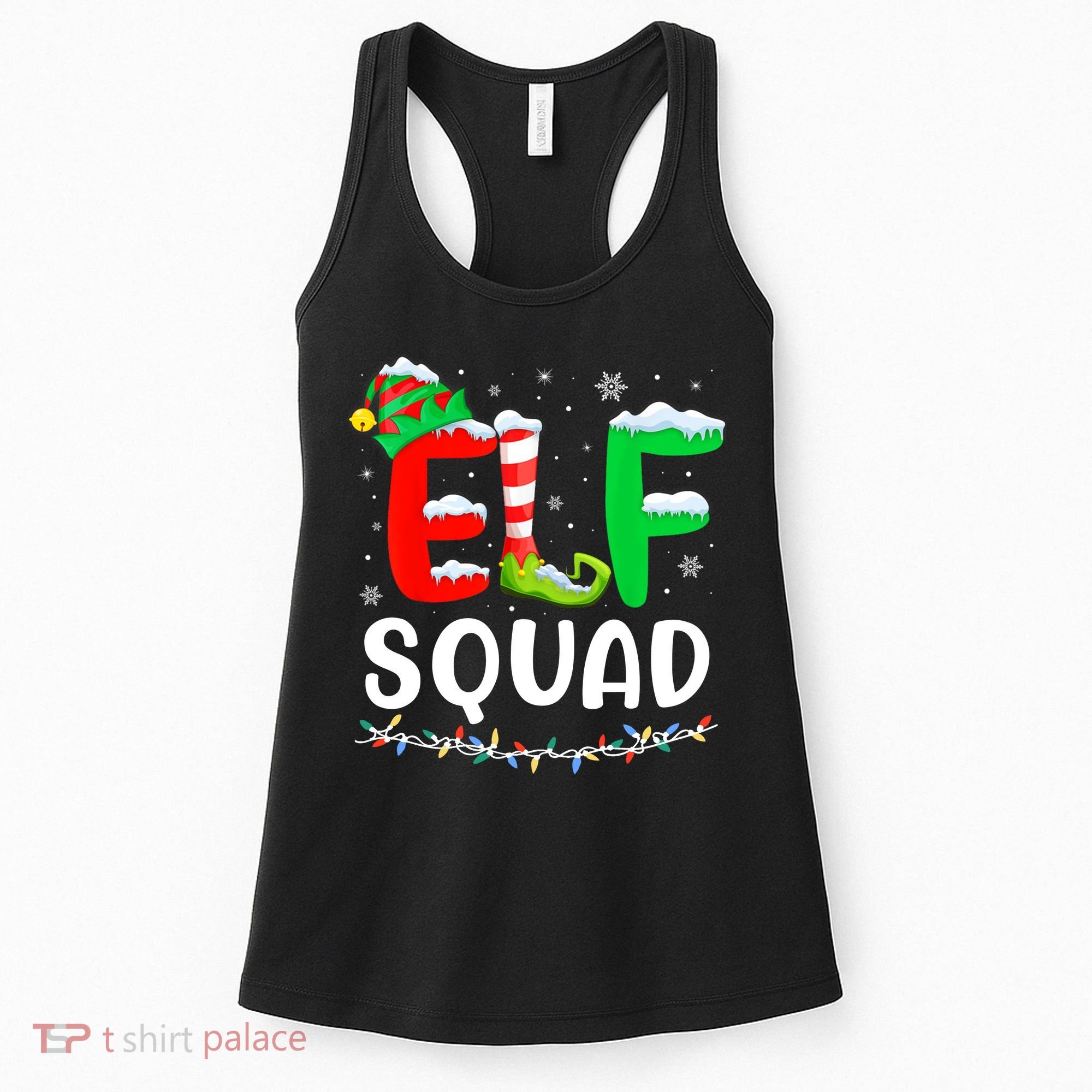 Elf Squad Christmas Festive Holiday Women's Tank Top
