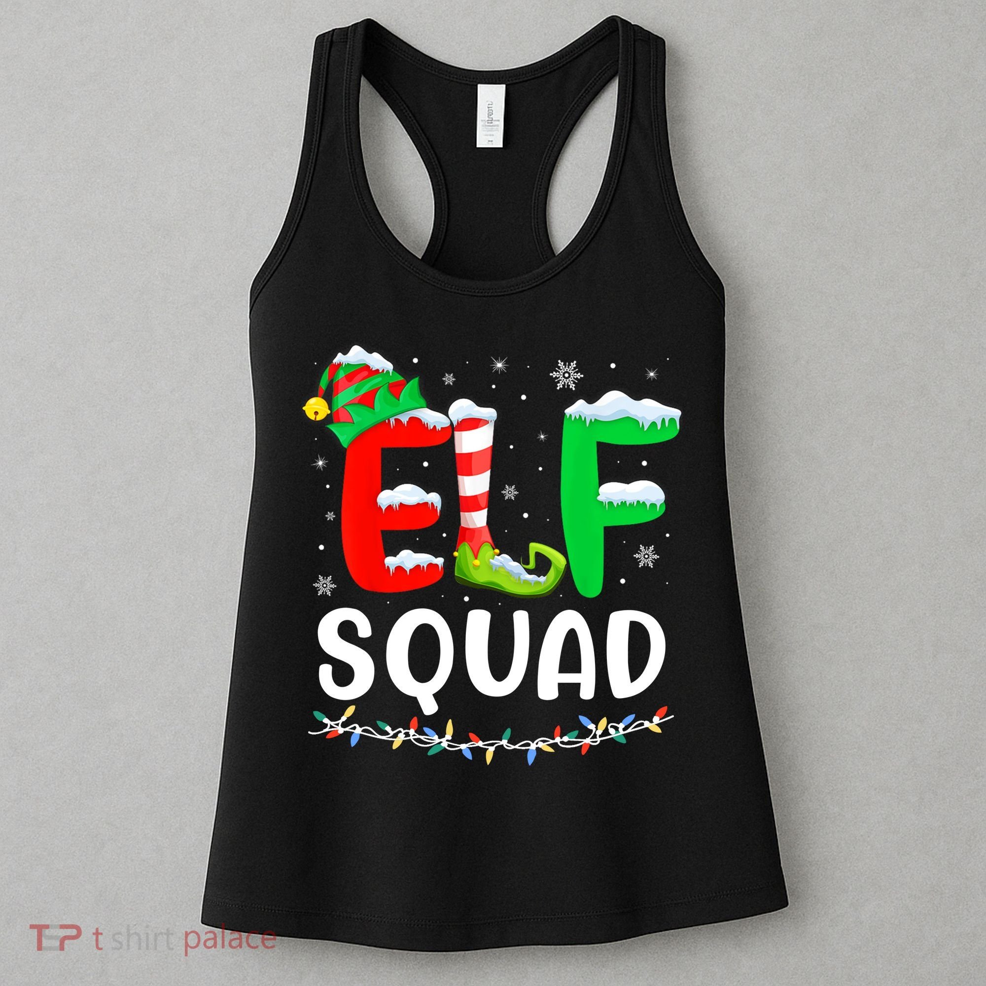 Elf Squad Christmas Festive Holiday Women's Tank Top