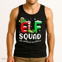 Elf Squad Christmas Festive Holiday Tank Top thumb 3
