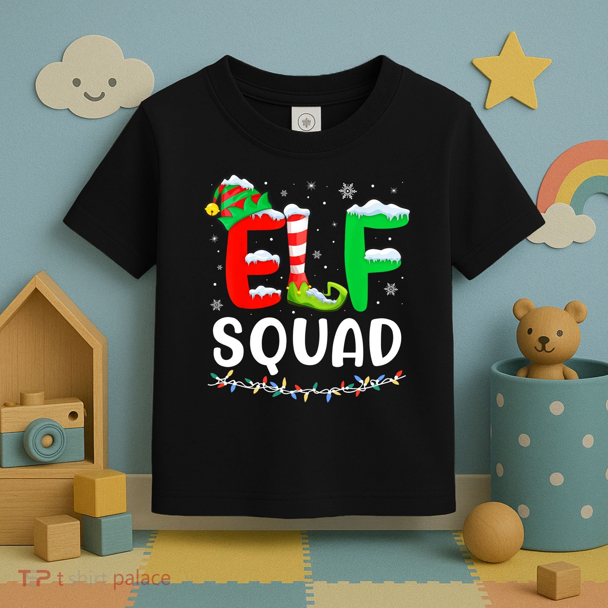 Elf Squad Christmas Festive Holiday Toddler T-Shirt