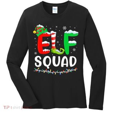 Elf Squad Christmas Festive Holiday Women's Long Sleeve Shirt
