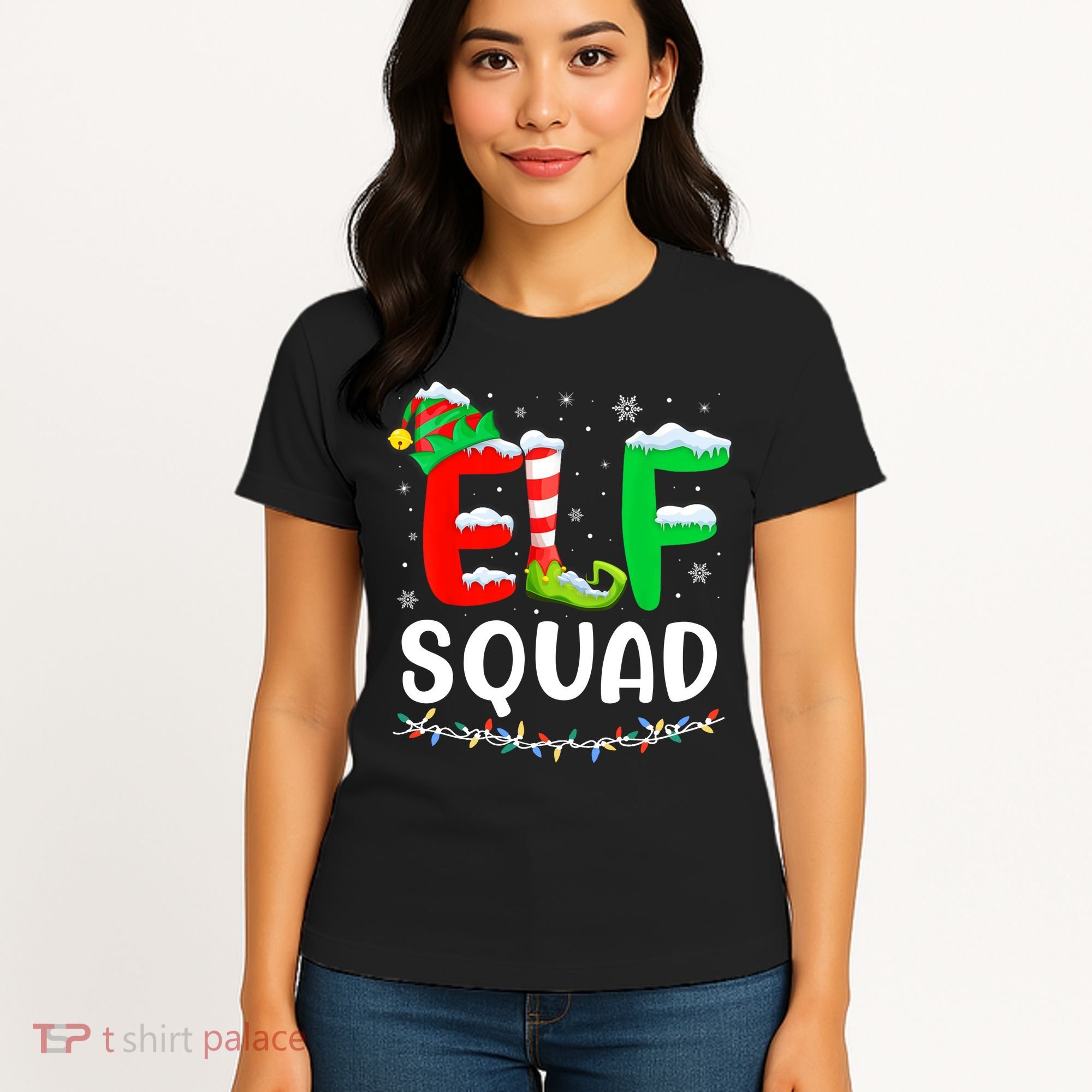 Elf Squad Christmas Festive Holiday Women's T-Shirt