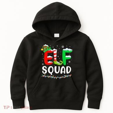 Elf Squad Christmas Festive Holiday Kids Hoodie