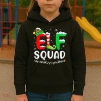 Elf Squad Christmas Festive Holiday Kids Hoodie thumb 3