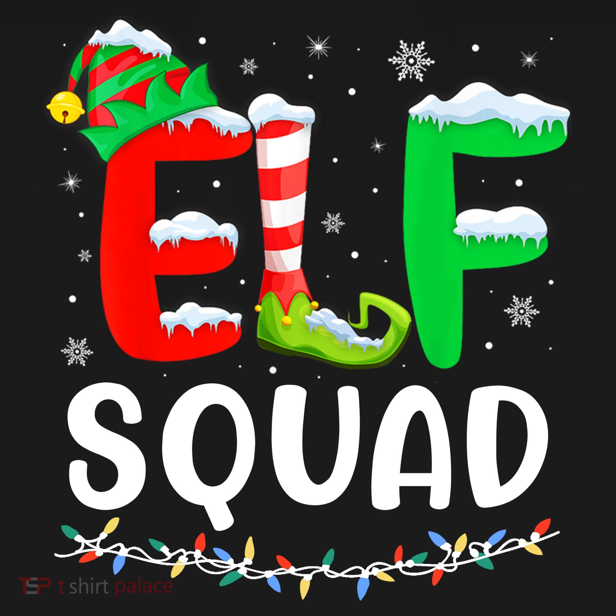 Elf Squad Christmas Festive Holiday Kids Long Sleeve Shirt