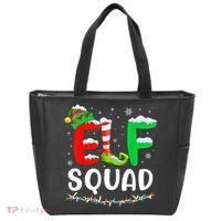 Elf Squad Christmas Festive Holiday Tote Bag thumb 0