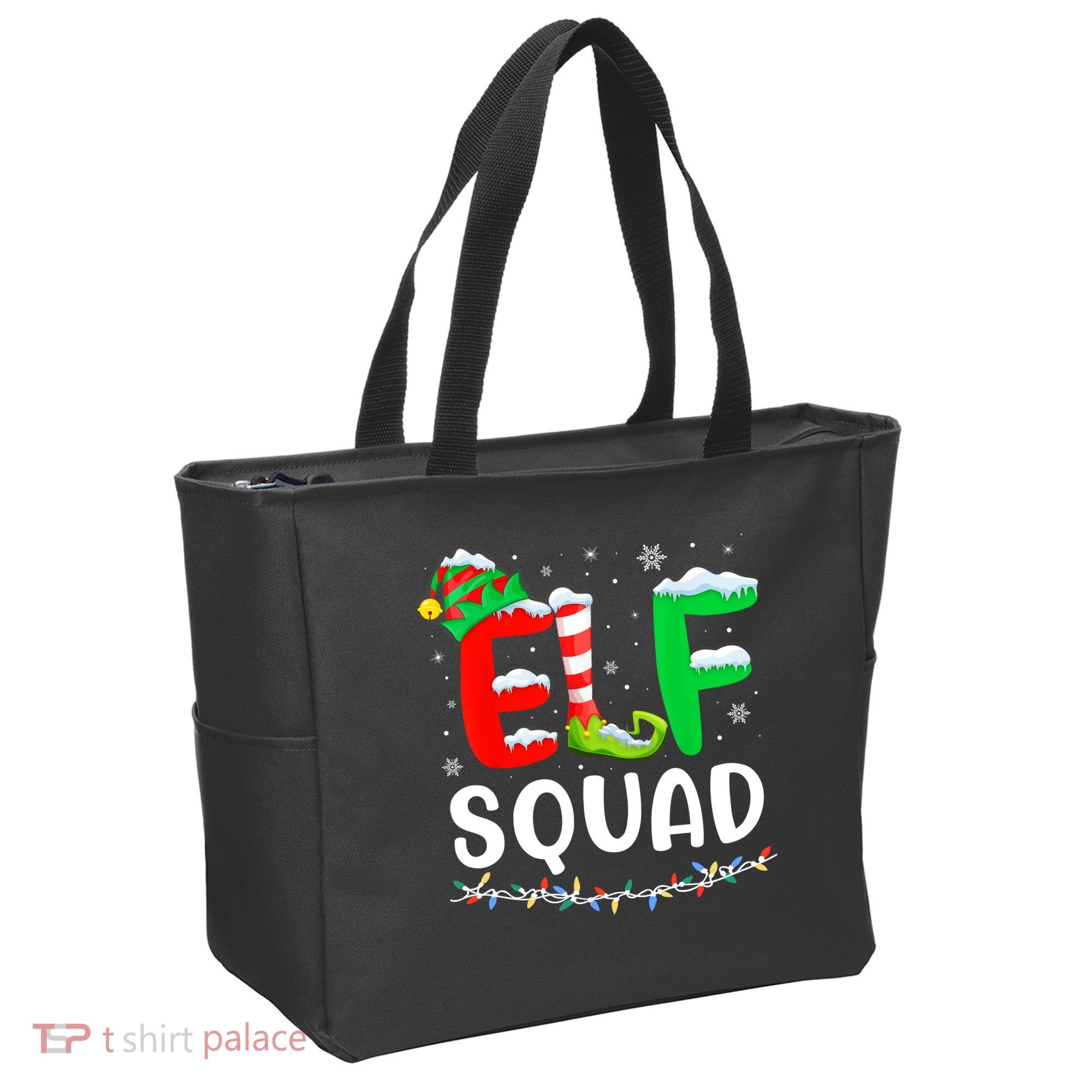 Elf Squad Christmas Festive Holiday Tote Bag