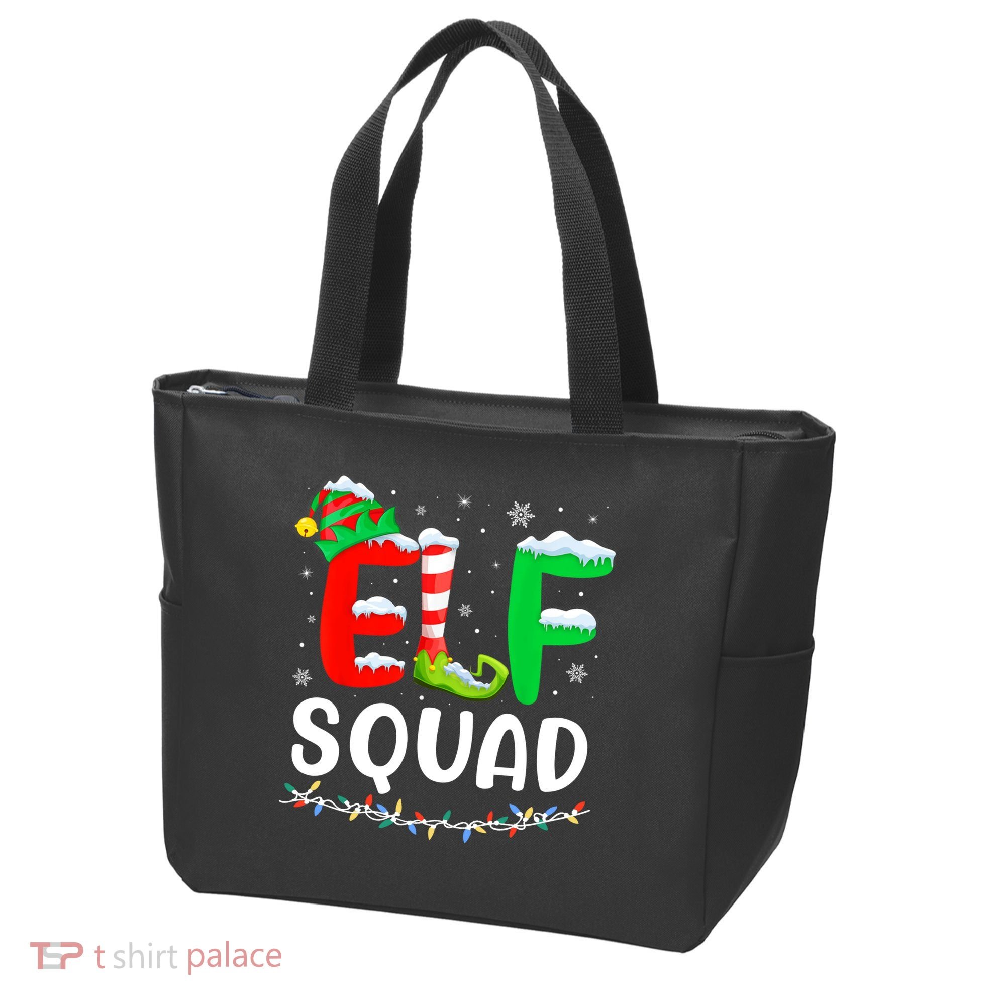 Elf Squad Christmas Festive Holiday Tote Bag