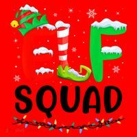 Elf Squad Christmas Festive Holiday Santa Hat thumb 1