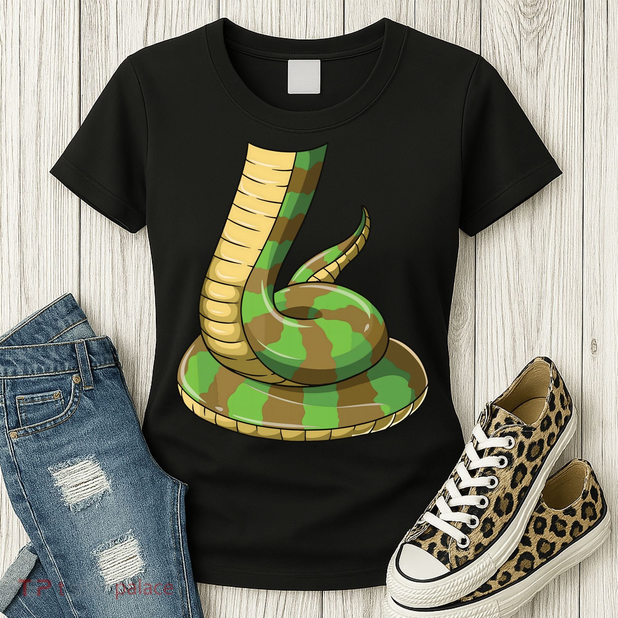 Easy Snake Costume Snake Body Headless Snake Costume Women's T-Shirt
