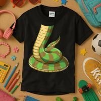 Easy Snake Costume Snake Body Headless Snake Costume Kids T-Shirt thumb 3