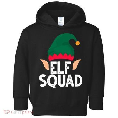 Elf Squad Christmas Holiday Cute Toddler Hoodie