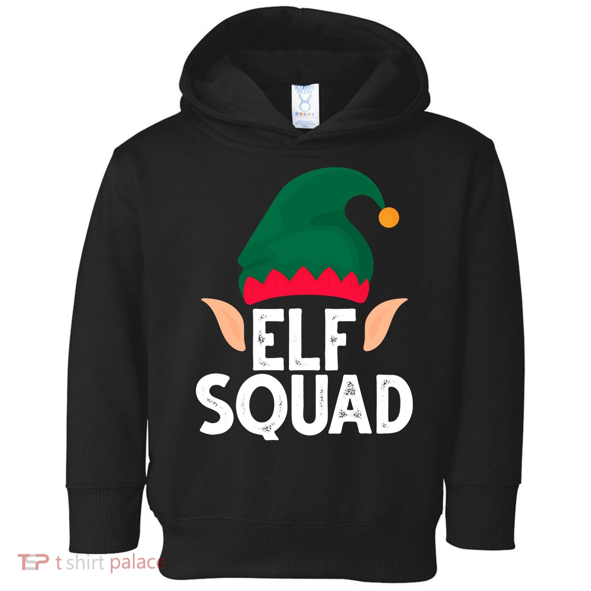 Elf Squad Christmas Holiday Cute Toddler Hoodie