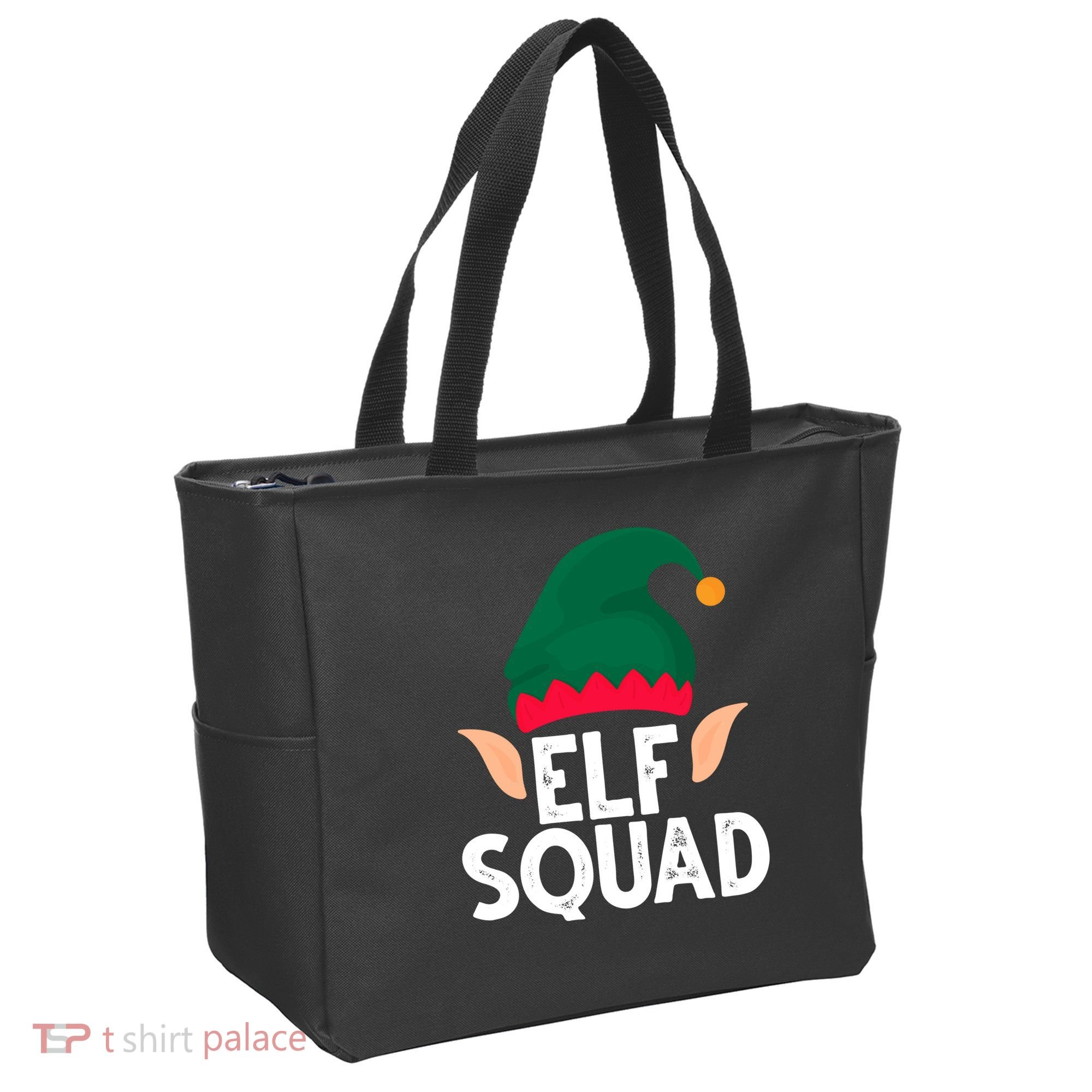 Elf Squad Christmas Holiday Cute Tote Bag