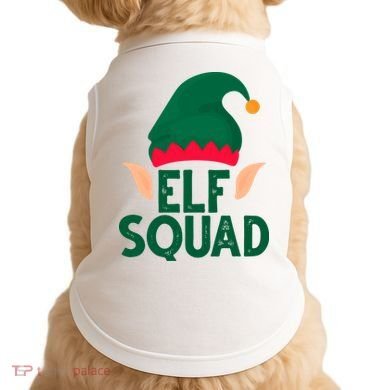 Elf Squad Christmas Holiday Cute Doggie Tank
