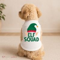 Elf Squad Christmas Holiday Cute Doggie Tank thumb 2