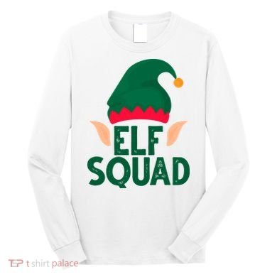 Elf Squad Christmas Holiday Cute Long Sleeve Shirt