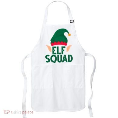 Elf Squad Christmas Holiday Cute Apron