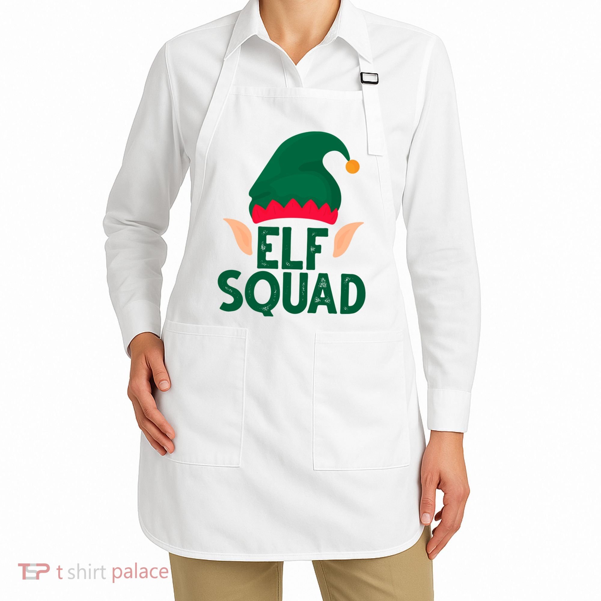 Elf Squad Christmas Holiday Cute Apron
