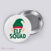 Elf Squad Christmas Holiday Cute Button thumb 0