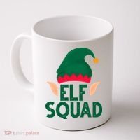Elf Squad Christmas Holiday Cute Coffee Mug thumb 0