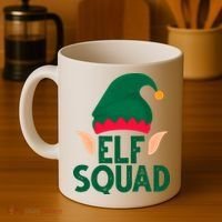Elf Squad Christmas Holiday Cute Coffee Mug thumb 4