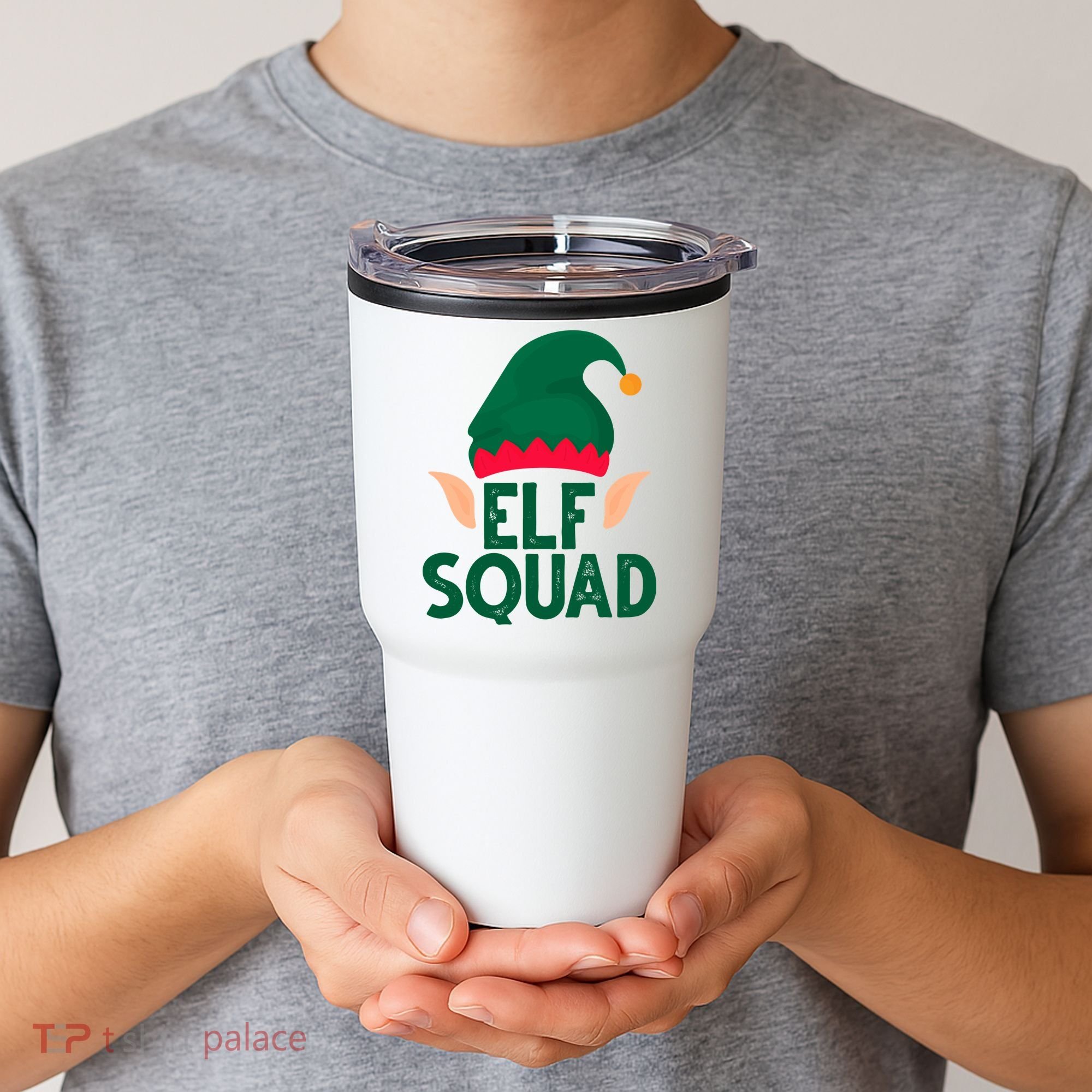 Elf Squad Christmas Holiday Cute Tumbler
