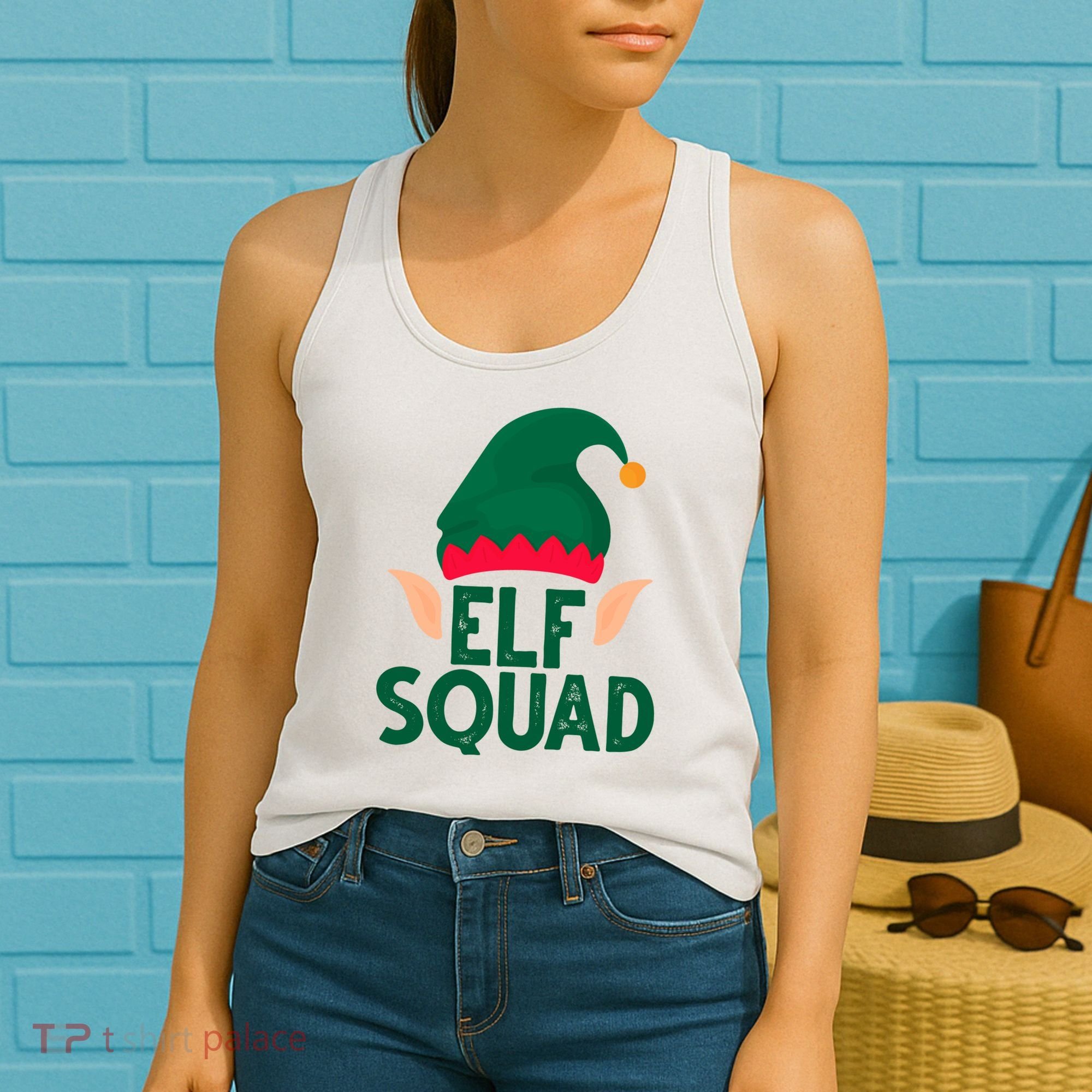 Elf Squad Christmas Holiday Cute Women's Tank Top
