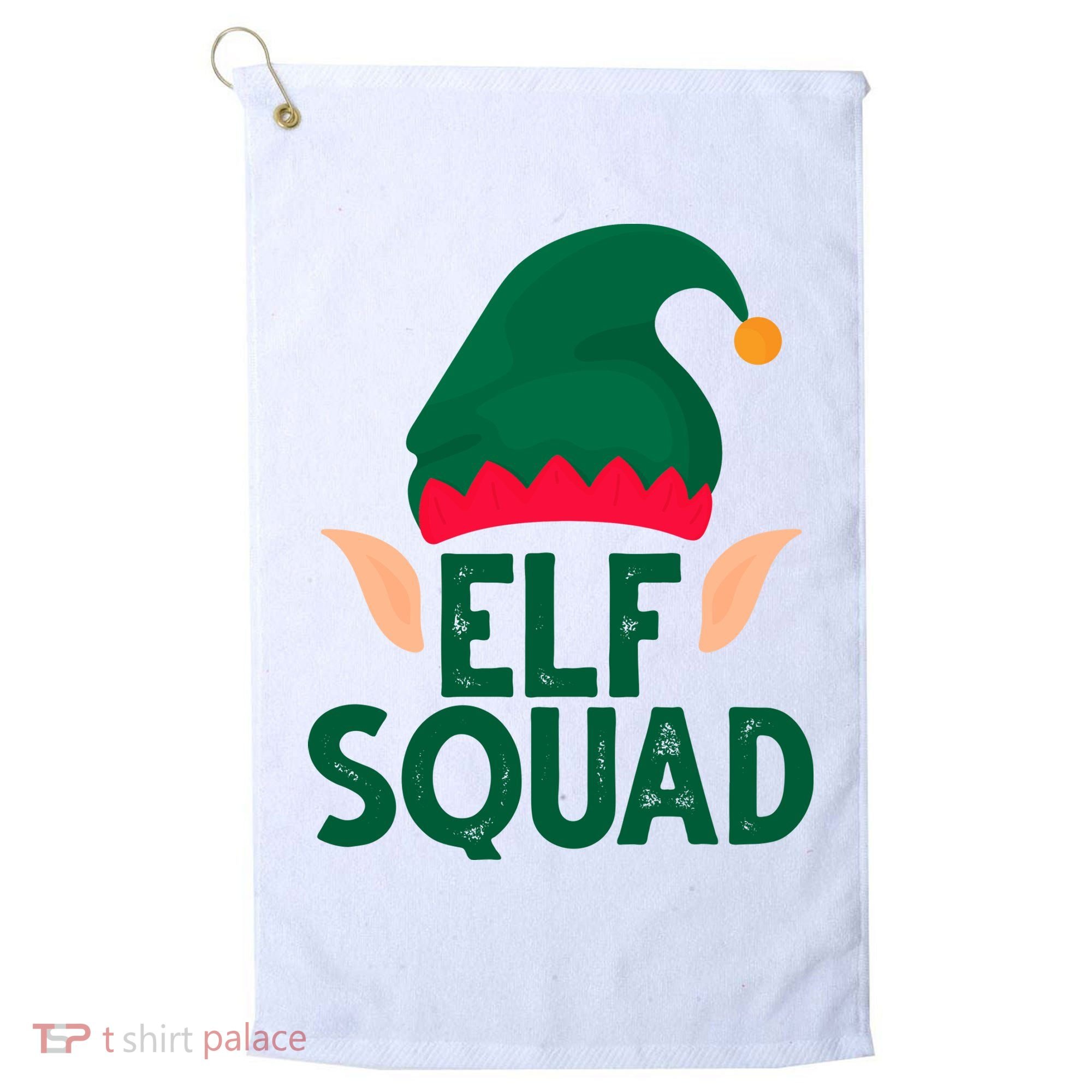 Elf Squad Christmas Holiday Cute Golf Towel