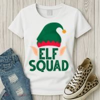Elf Squad Christmas Holiday Cute Women's T-Shirt thumb 3
