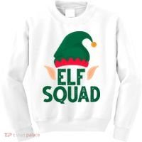 Elf Squad Christmas Holiday Cute Kids Sweatshirt thumb 0