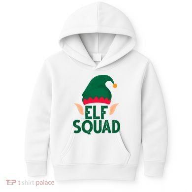 Elf Squad Christmas Holiday Cute Kids Hoodie