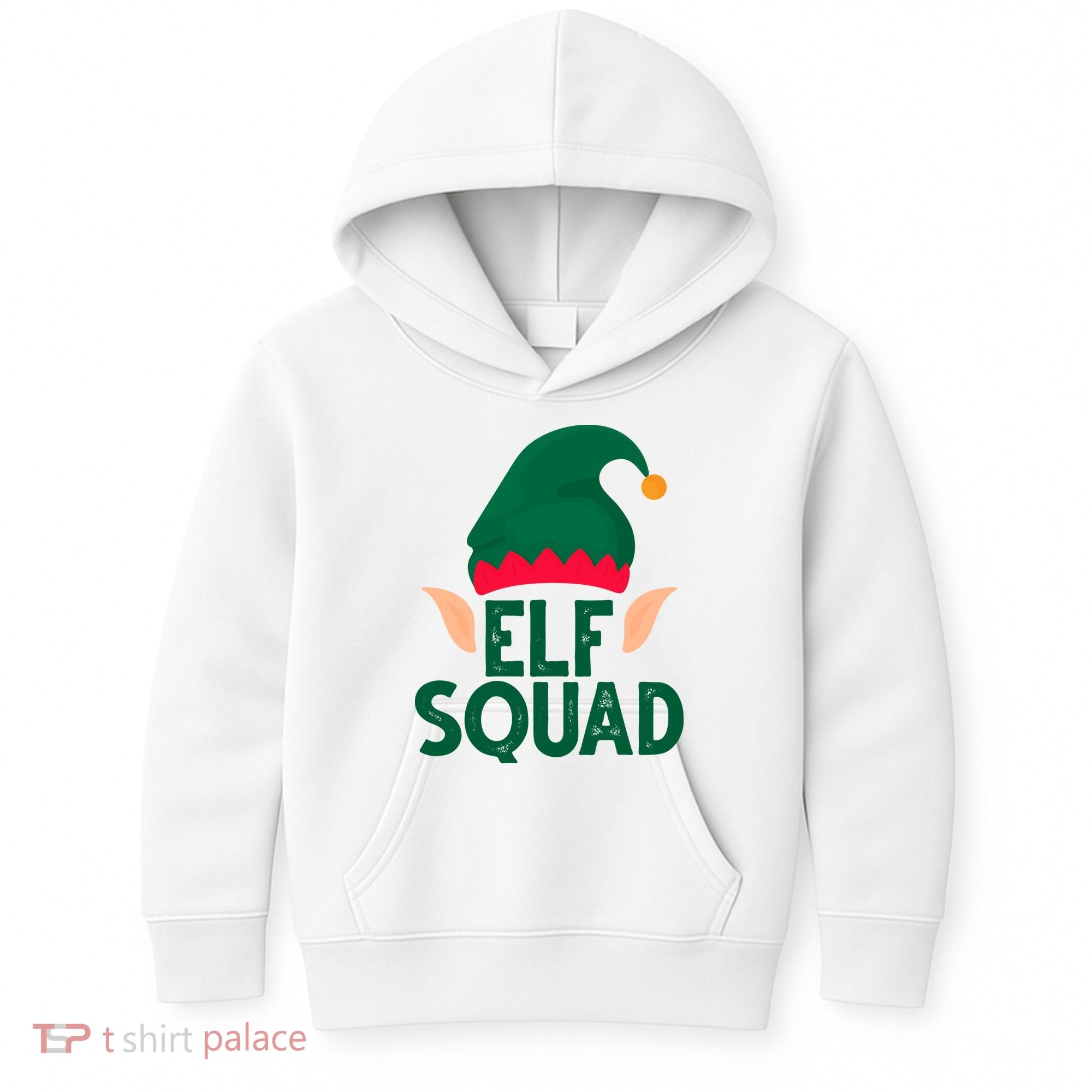 Elf Squad Christmas Holiday Cute Kids Hoodie