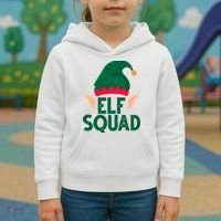Elf Squad Christmas Holiday Cute Kids Hoodie thumb 3
