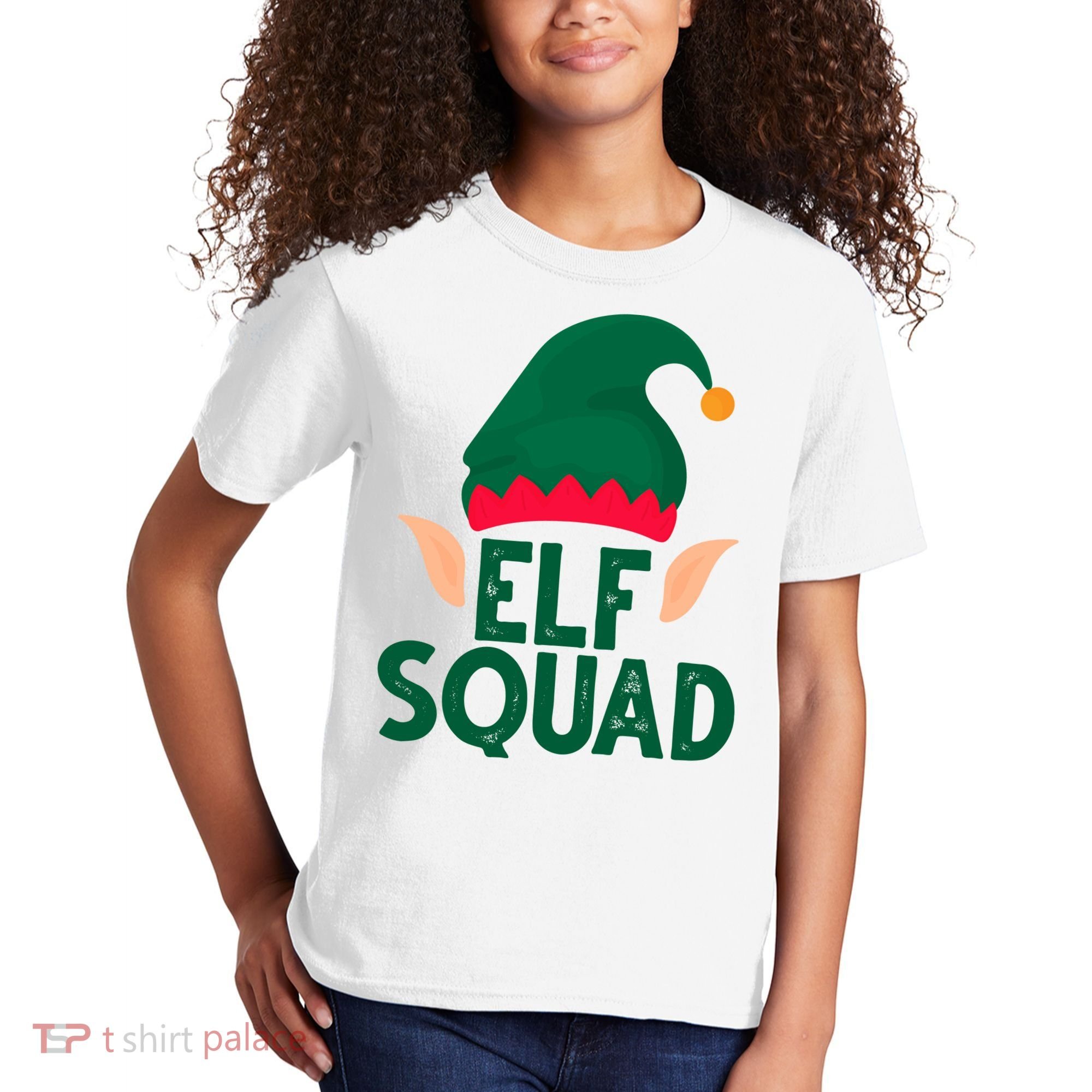 Elf Squad Christmas Holiday Cute Kids T-Shirt