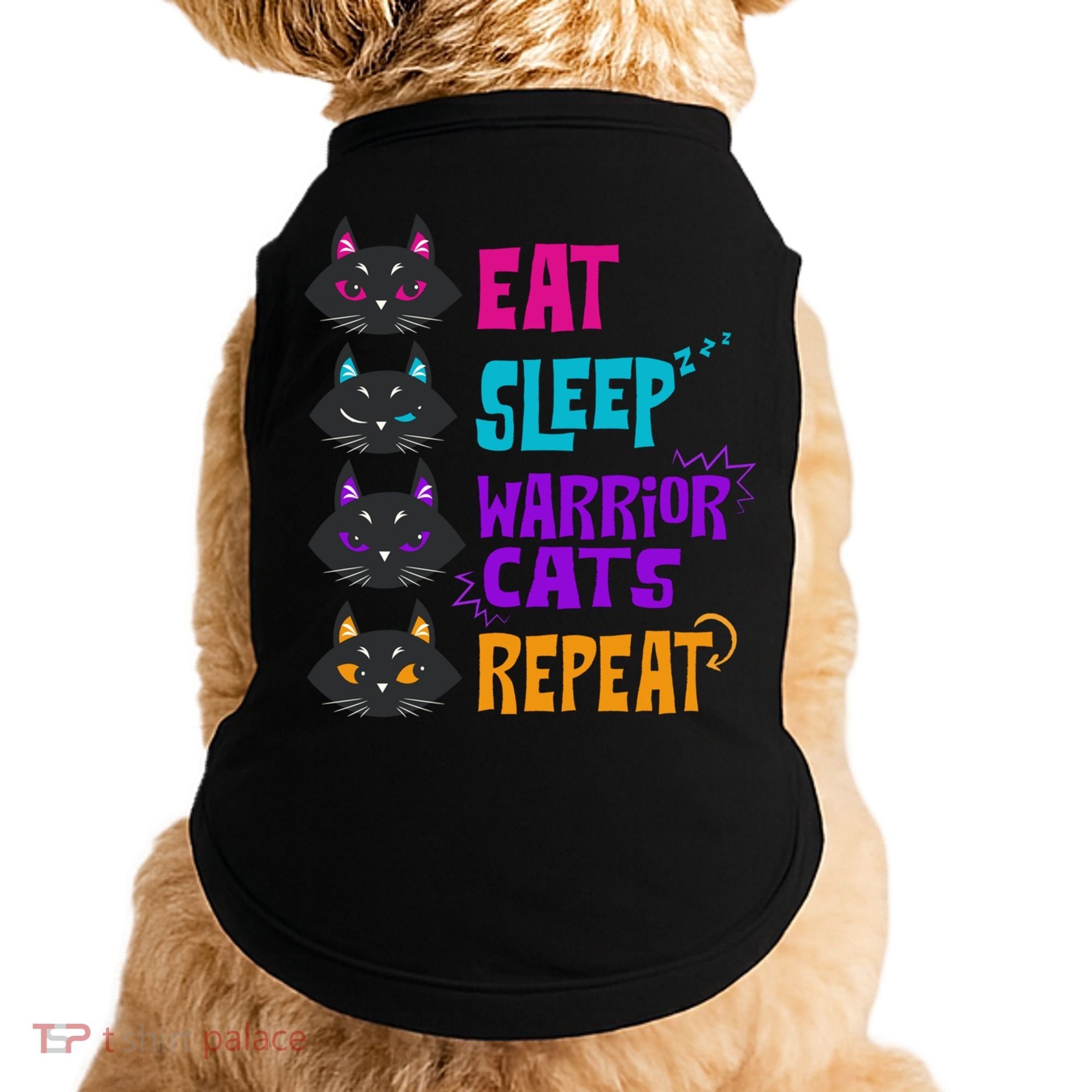 Eat Sleep Cat Warrior Repeat Cat Warrior Love Cats Doggie Tank