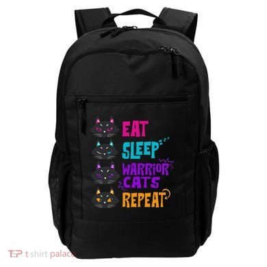 Eat Sleep Cat Warrior Repeat Cat Warrior Love Cats Backpack
