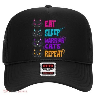 Eat Sleep Cat Warrior Repeat Cat Warrior Love Cats Hat