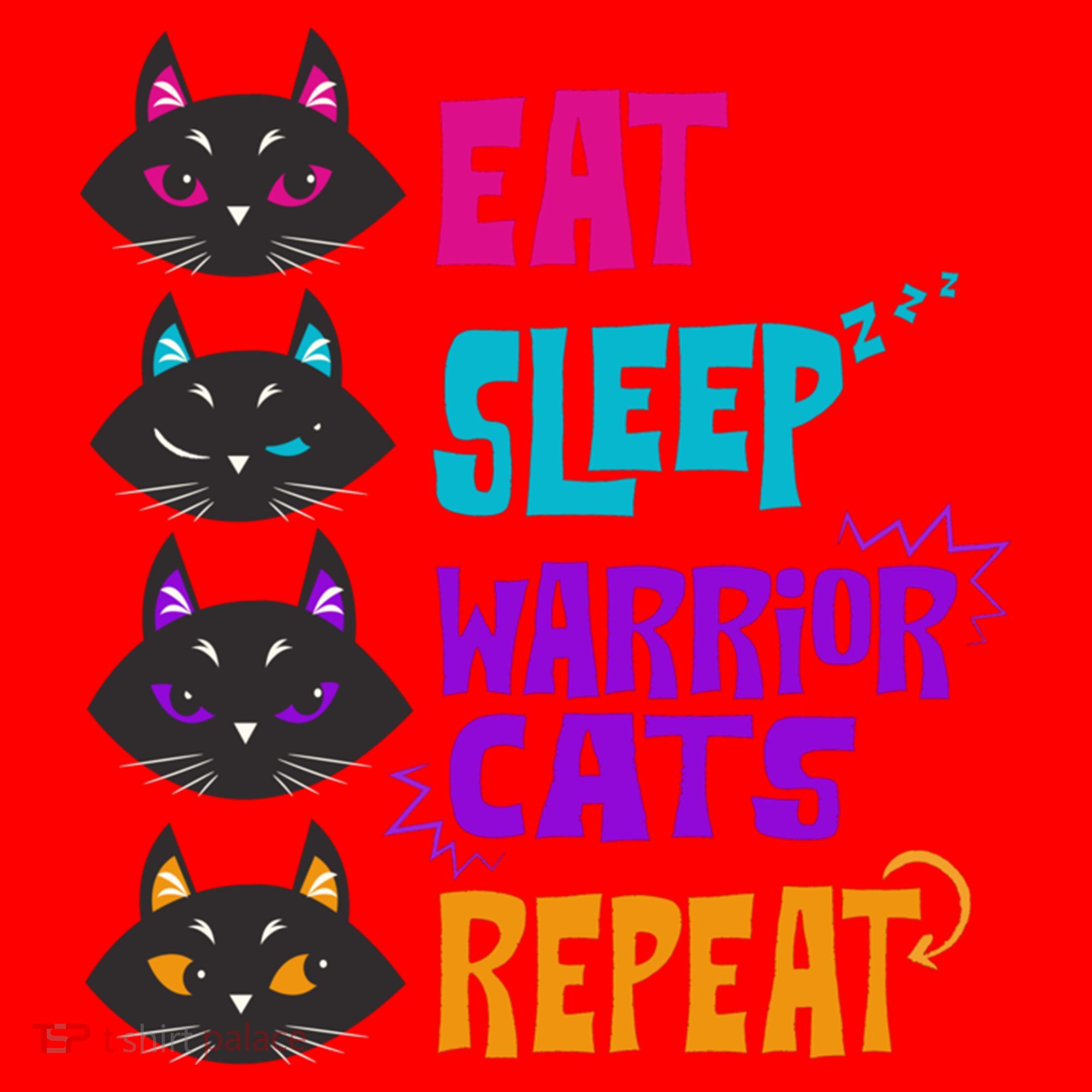 Eat Sleep Cat Warrior Repeat Cat Warrior Love Cats Santa Hat