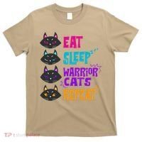 Eat Sleep Cat Warrior Repeat Cat Warrior Love Cats T-Shirt thumb 0