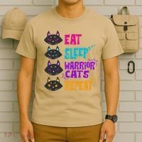Eat Sleep Cat Warrior Repeat Cat Warrior Love Cats T-Shirt thumb 6