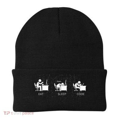 Eat Sleep Code Programmers Design Beanie