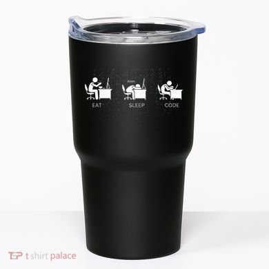 Eat Sleep Code Programmers Design Tumbler